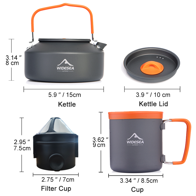 Widesea Camping Coffee Cookwar - مراجعة Coffee Equipment Filter وسعره