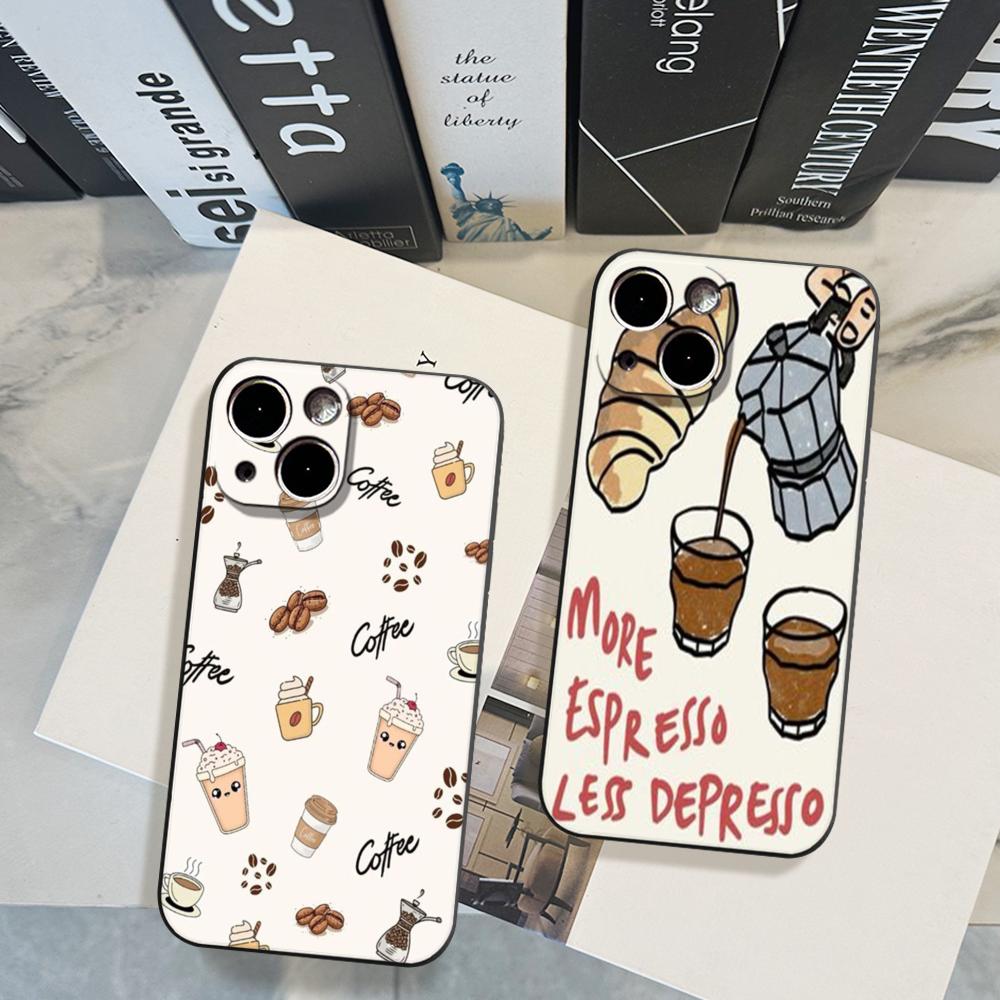 Croissant Coffee Pattern Phone - مراجعة Coffee X وسعره
