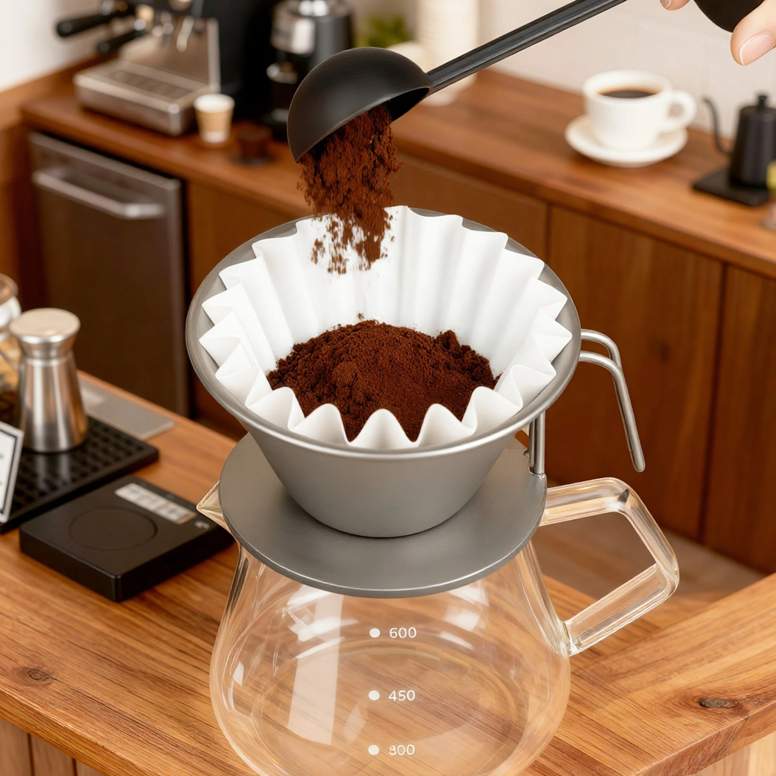 Pure titanium coffee filter cu - مراجعة Coffee Equipment Filter وسعره