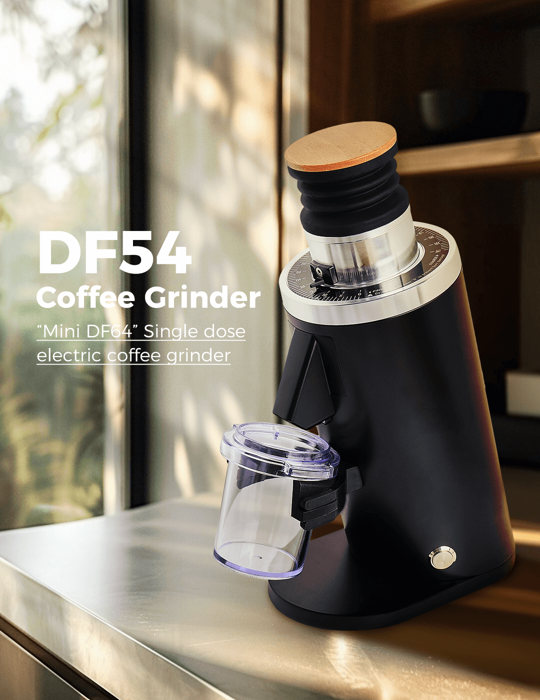 New Design DF54 Household Espr - مراجعة Coffee Grinder Burr Flat وسعره