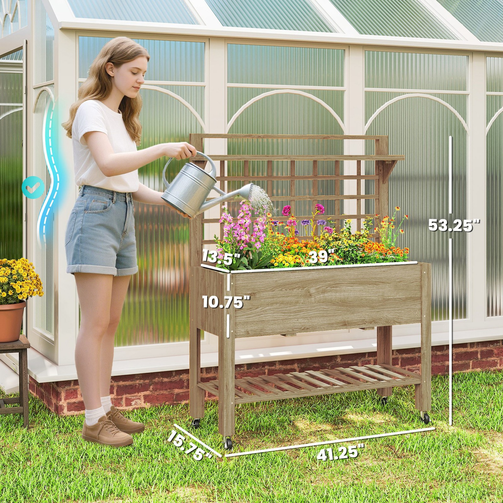 Outdoor Wooden Elevated Growin - مراجعة Coffee X وسعره