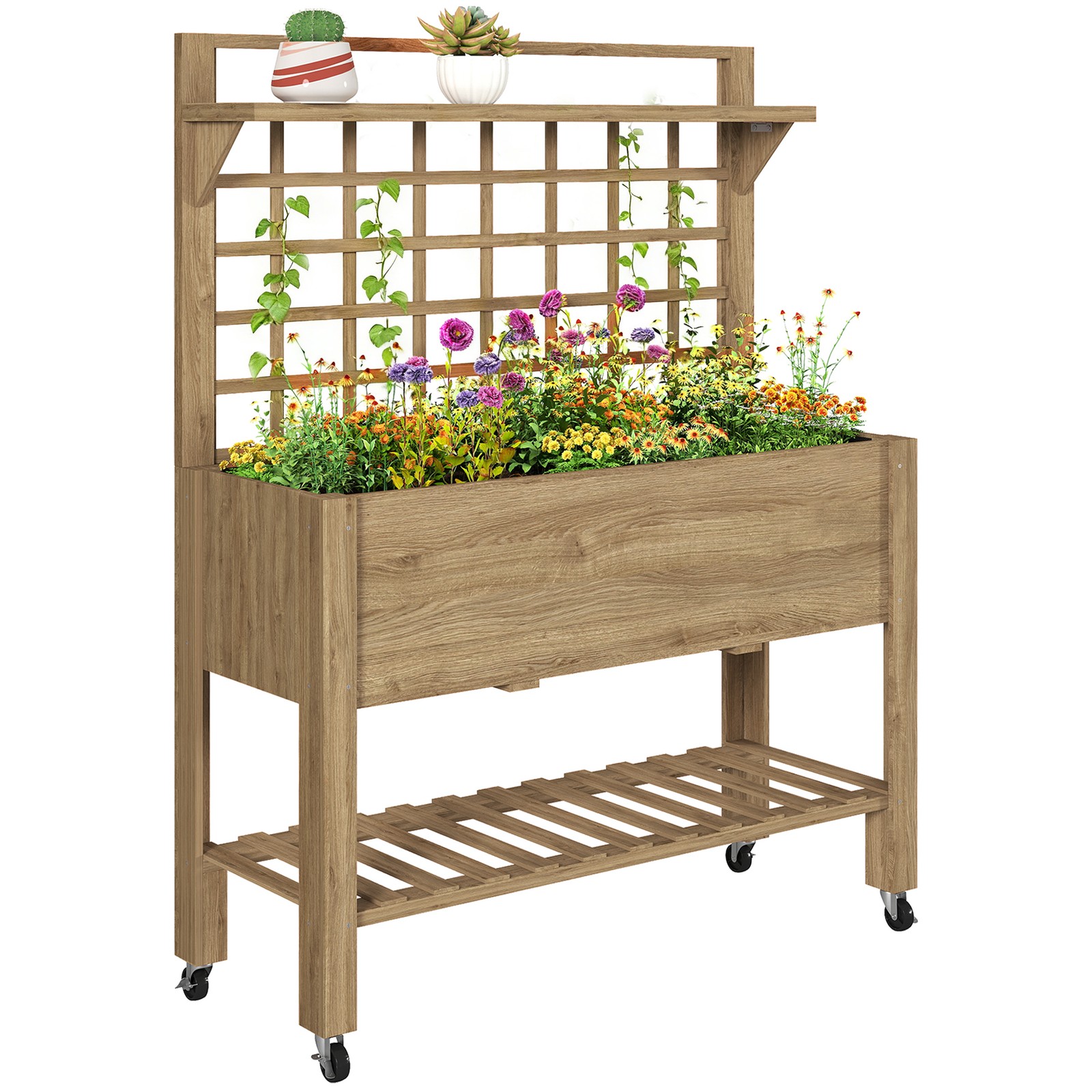 Outdoor Wooden Elevated Growin - مراجعة Coffee X وسعره