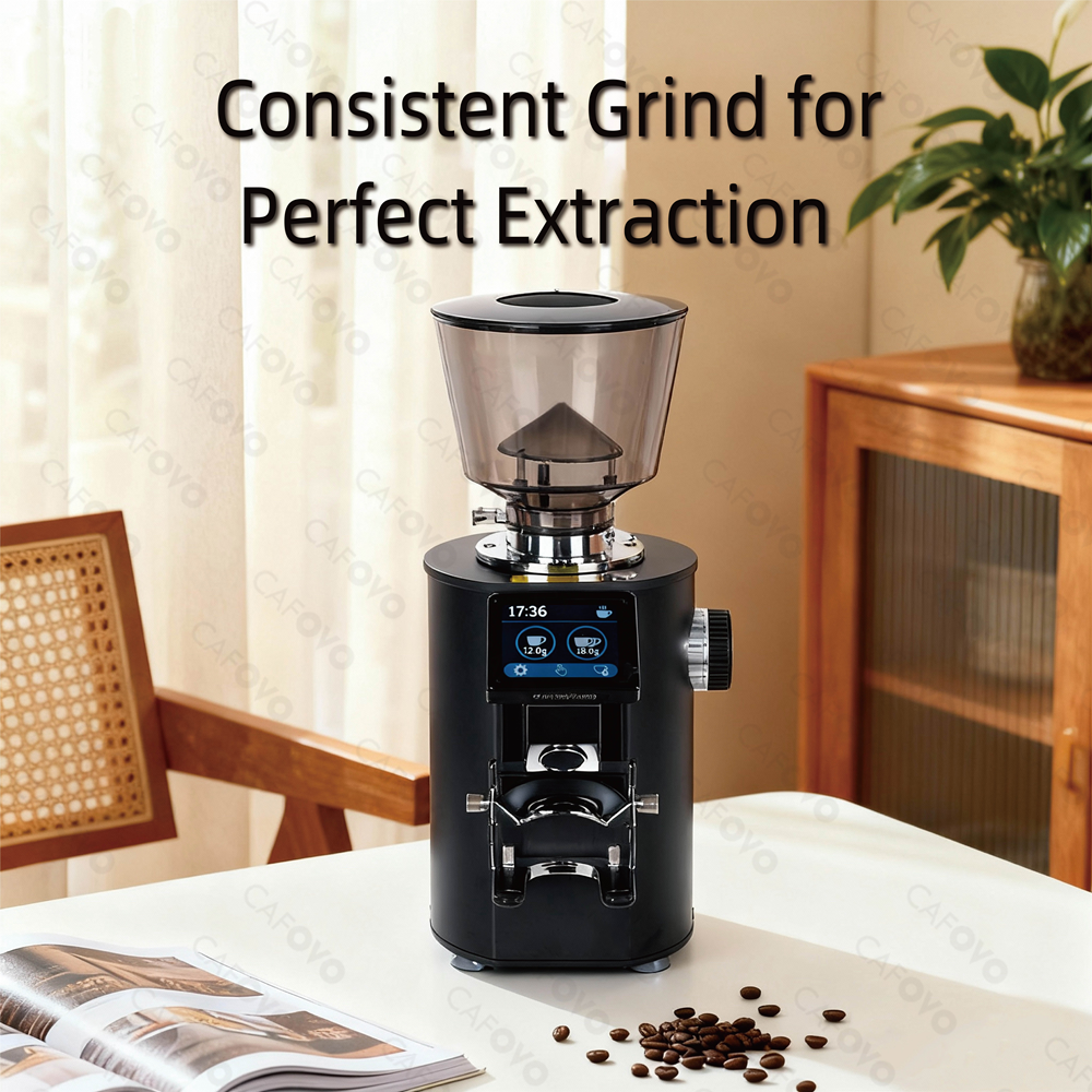 CAFOVO G664F Professional Weig - مراجعة Coffee Grinder Burr Flat وسعره