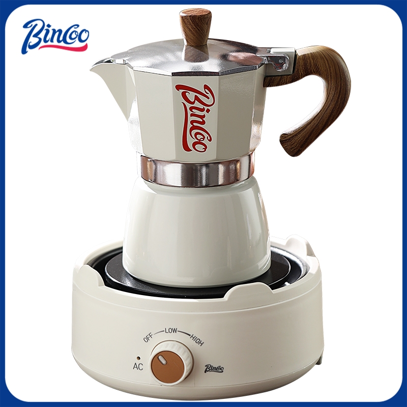 Bincoo Moka Pot and Electric S - مراجعة Hero Coffee Equipment وسعره