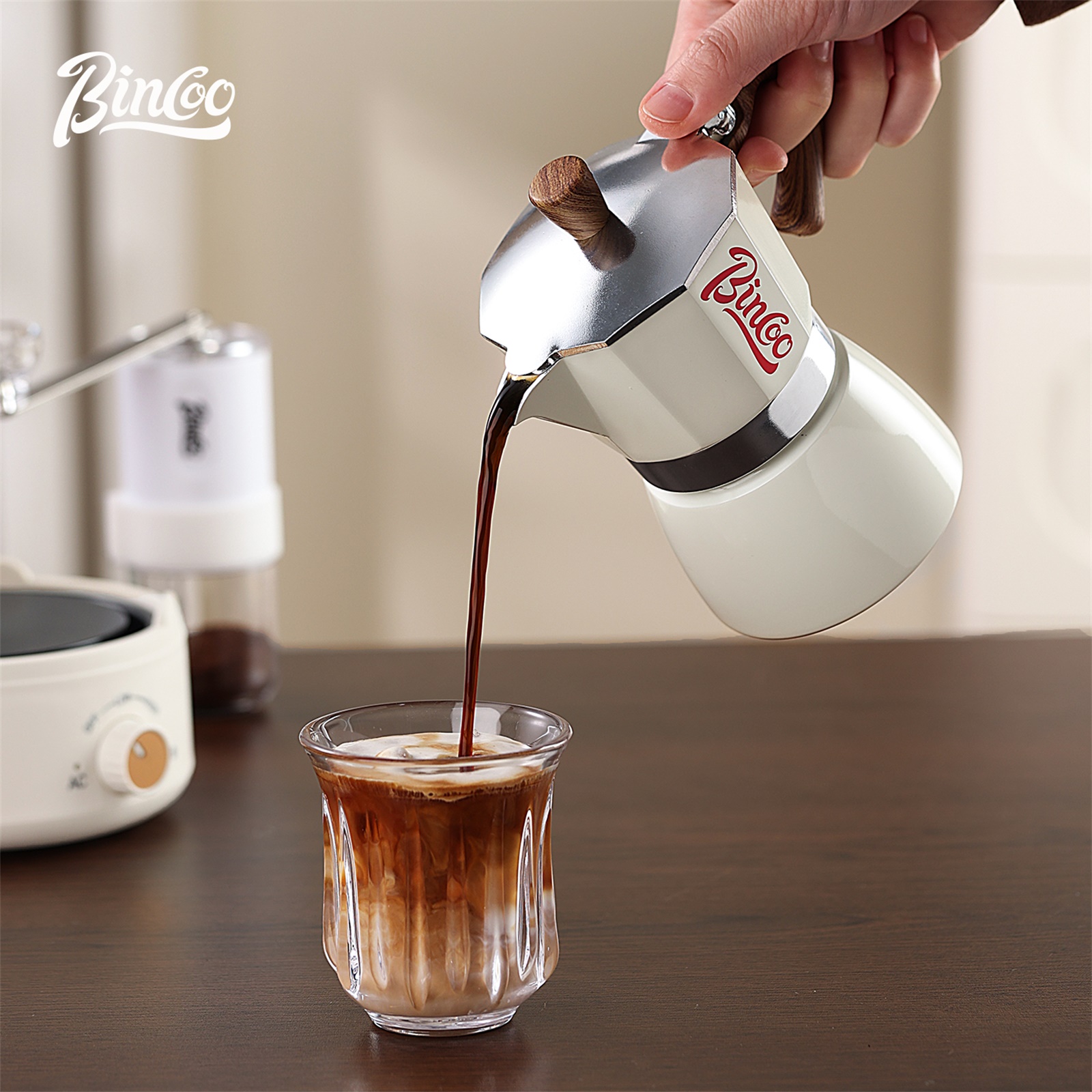 Bincoo Moka Pot and Electric S - مراجعة Hero Coffee Equipment وسعره