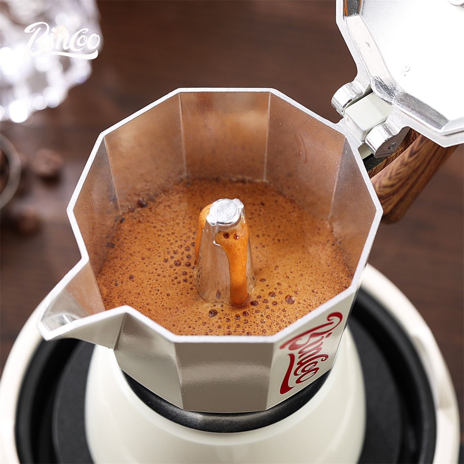 Bincoo Moka Pot and Electric S - مراجعة Hero Coffee Equipment وسعره