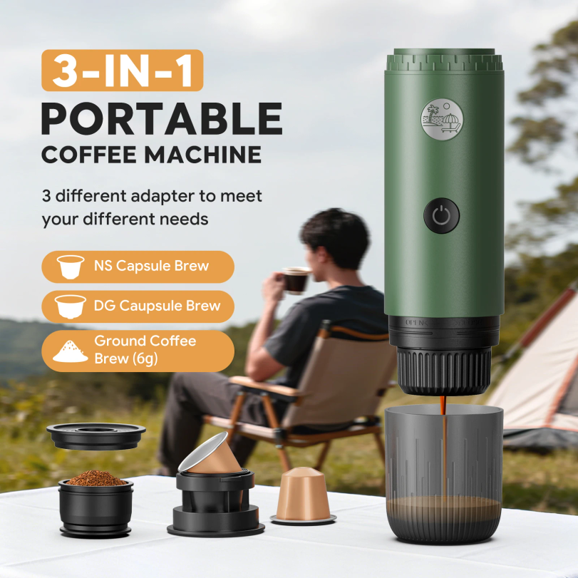 Portable Espresso Machine 3-in - مراجعة Hero Coffee Equipment وسعره