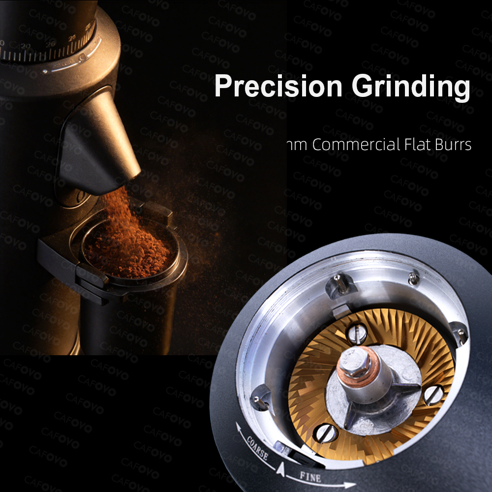 CAFOVO G864FV Variable speed C - مراجعة Coffee Grinder Burr Flat وسعره