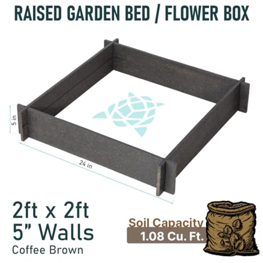 Raised Garden Bed Outdoor Pati - مراجعة Coffee X وسعره