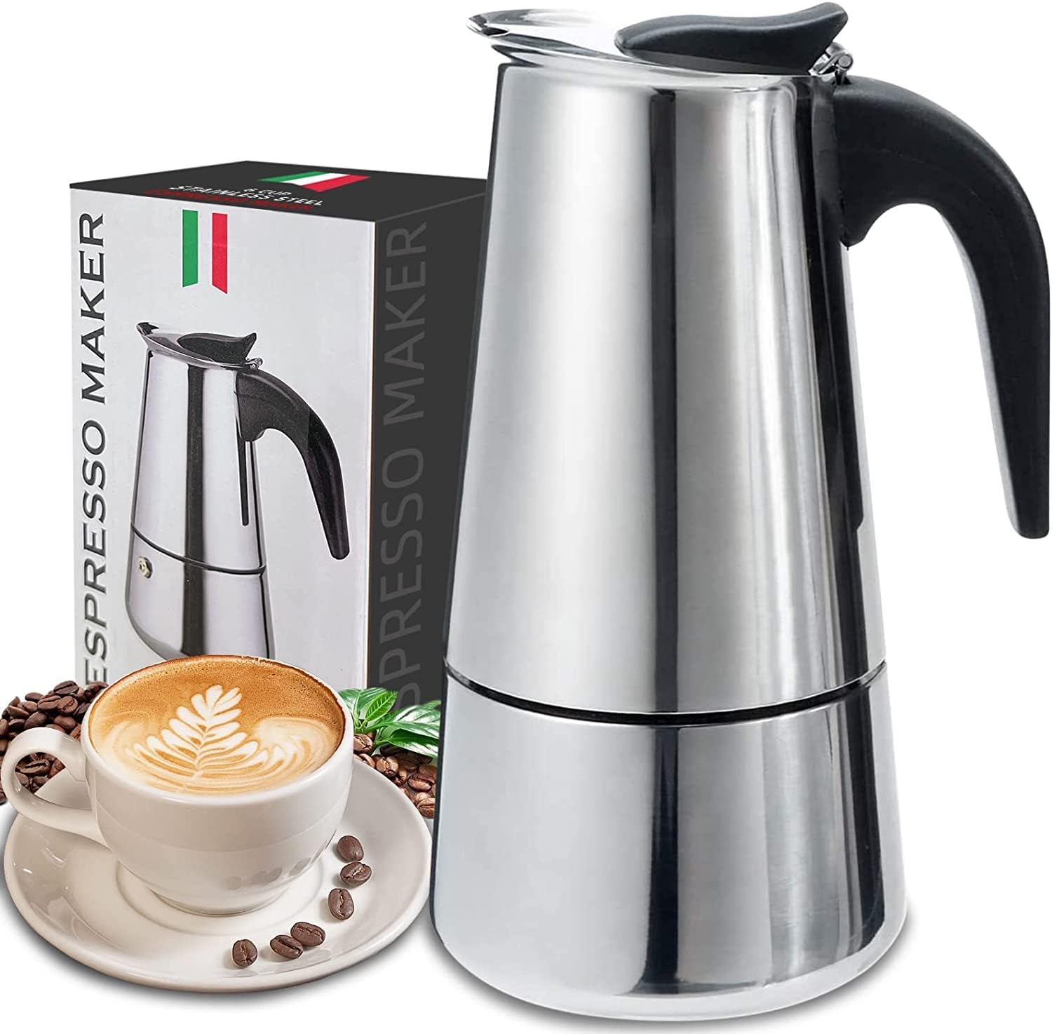 4/6/9 Cups Moka Pot Caffe Mach - مراجعة Hero Coffee Equipment وسعره