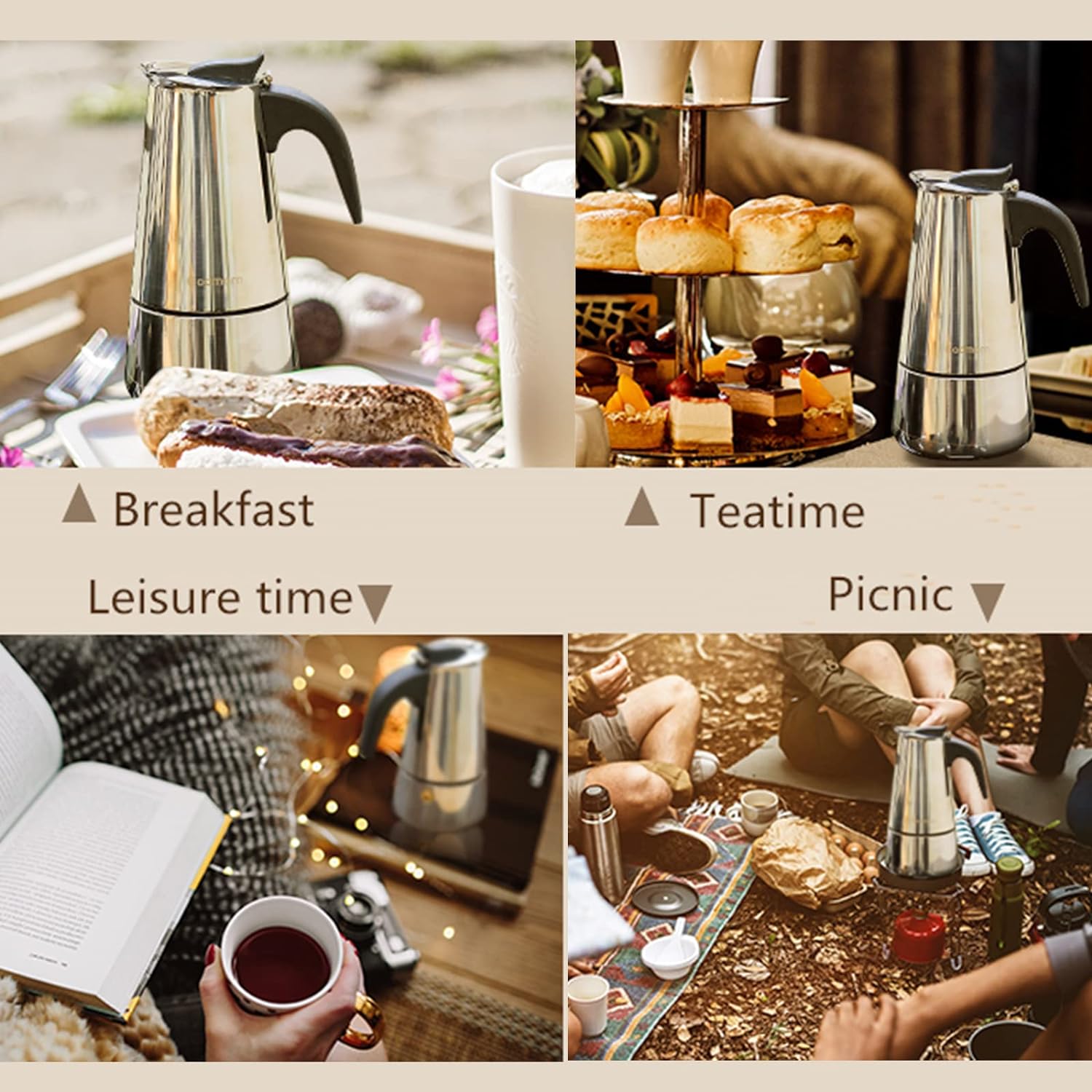 4/6/9 Cups Moka Pot Caffe Mach - مراجعة Hero Coffee Equipment وسعره