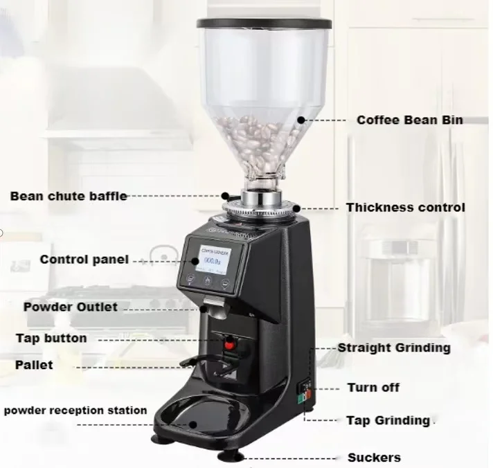 Commercial Automatic 60mm Flat - مراجعة Coffee Grinder Burr Flat وسعره