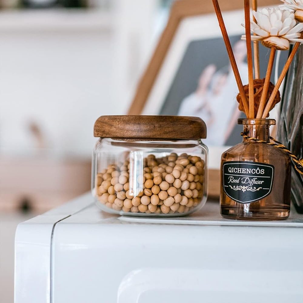 Glass Food  Containers with Wo - مراجعة Coffee X وسعره
