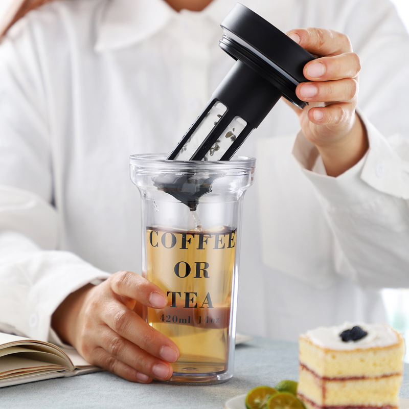 420ml Portable Travel Cold Bre - مراجعة Coffee Equipment Filter وسعره